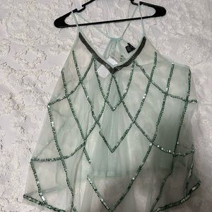 Sheer womens top